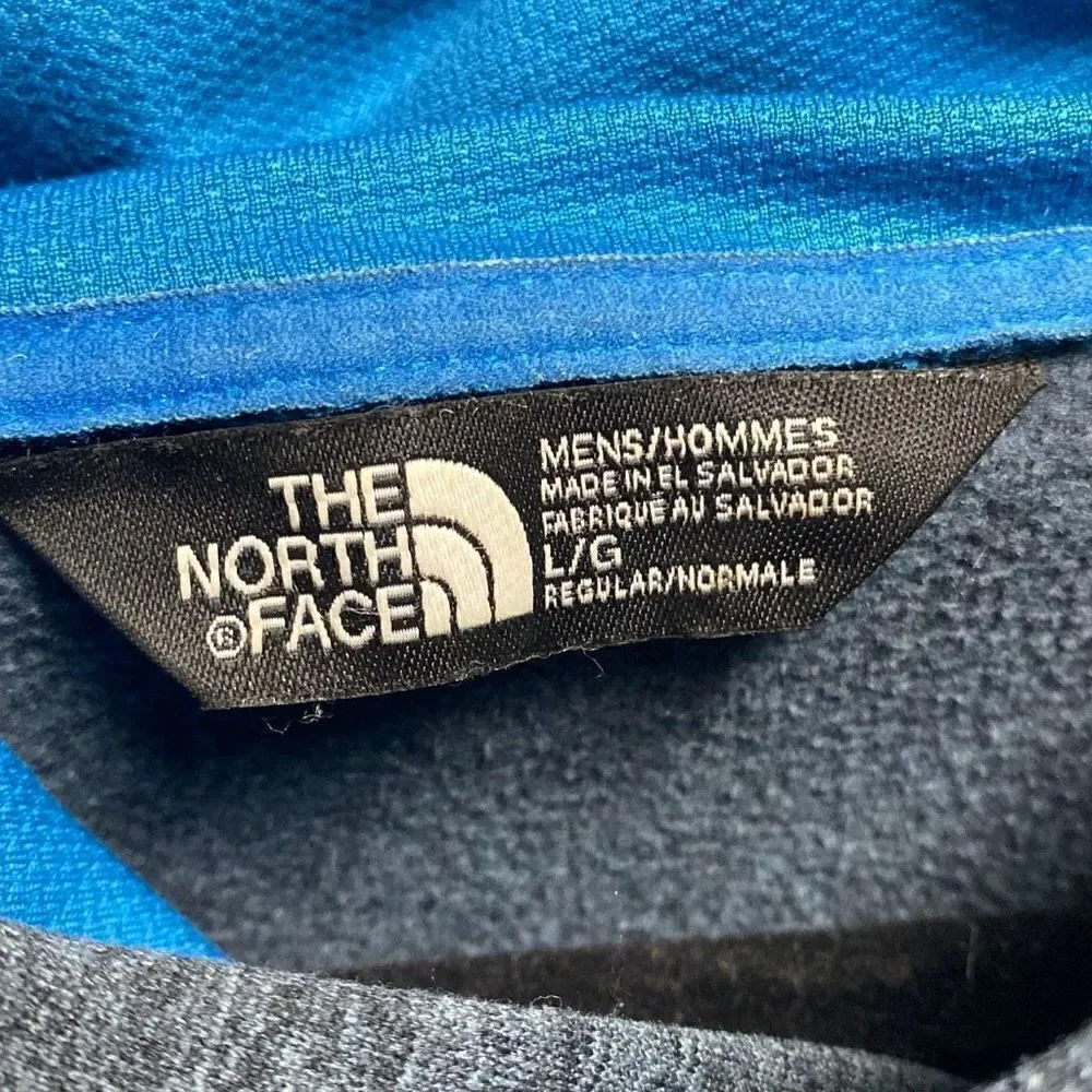 The North Face Gray/Blue Sweatshirt Hoodie Size Large